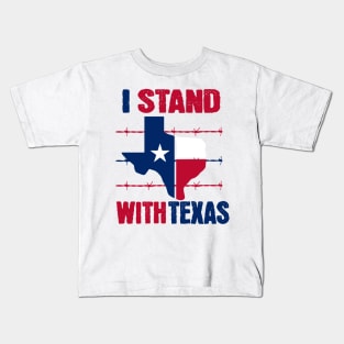 I-stand-with-Texas Kids T-Shirt